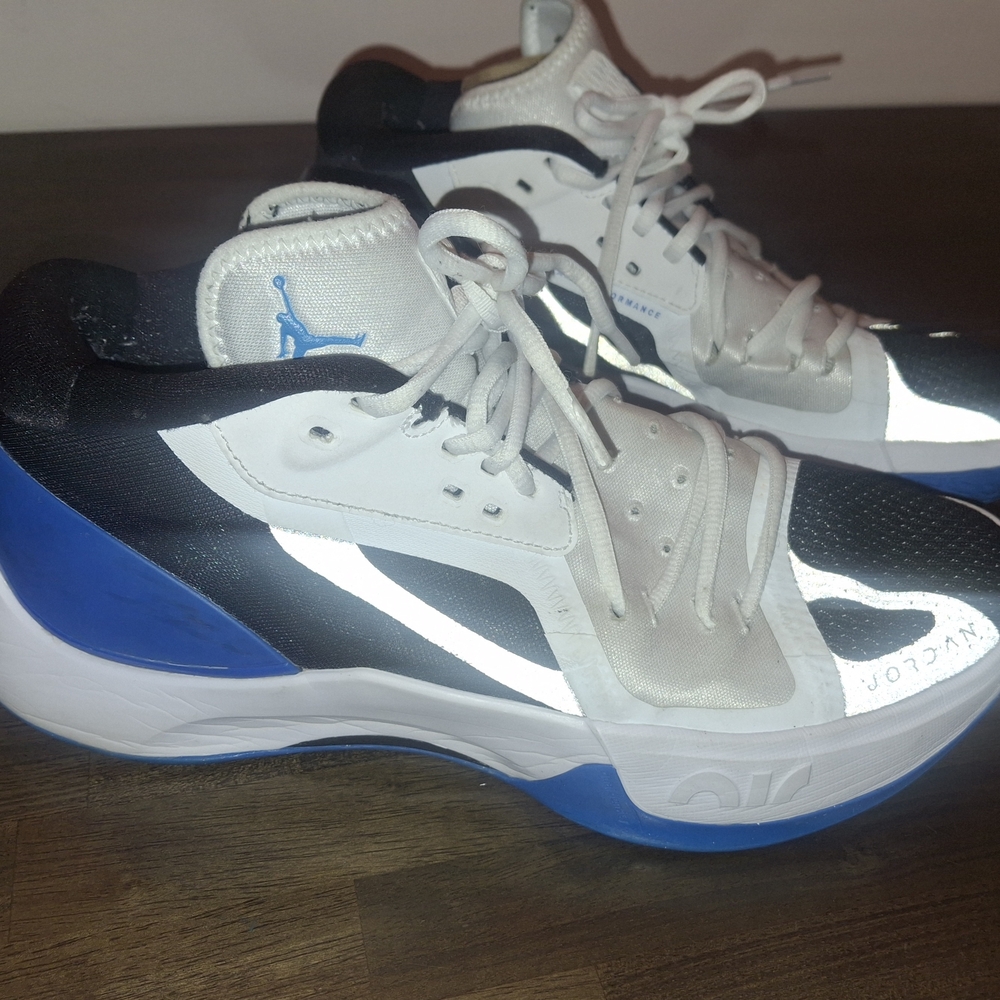 Jordan Black and Blue Sneakers